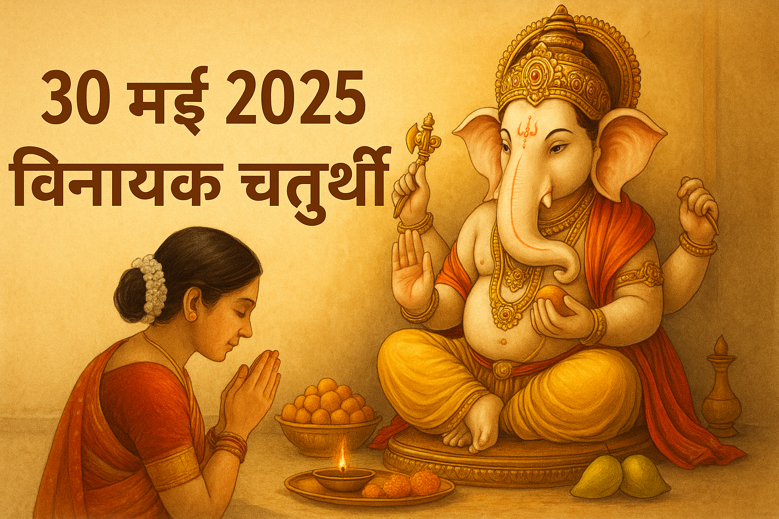 30 मई 2025: विनायक चतुर्थी (Vinayaka Chaturthi) का महत्व, पंचांग, शुभ मुहूर्त और राशिफल